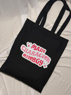 "Main Character Energy" Affirmation Canvas Tote Bag