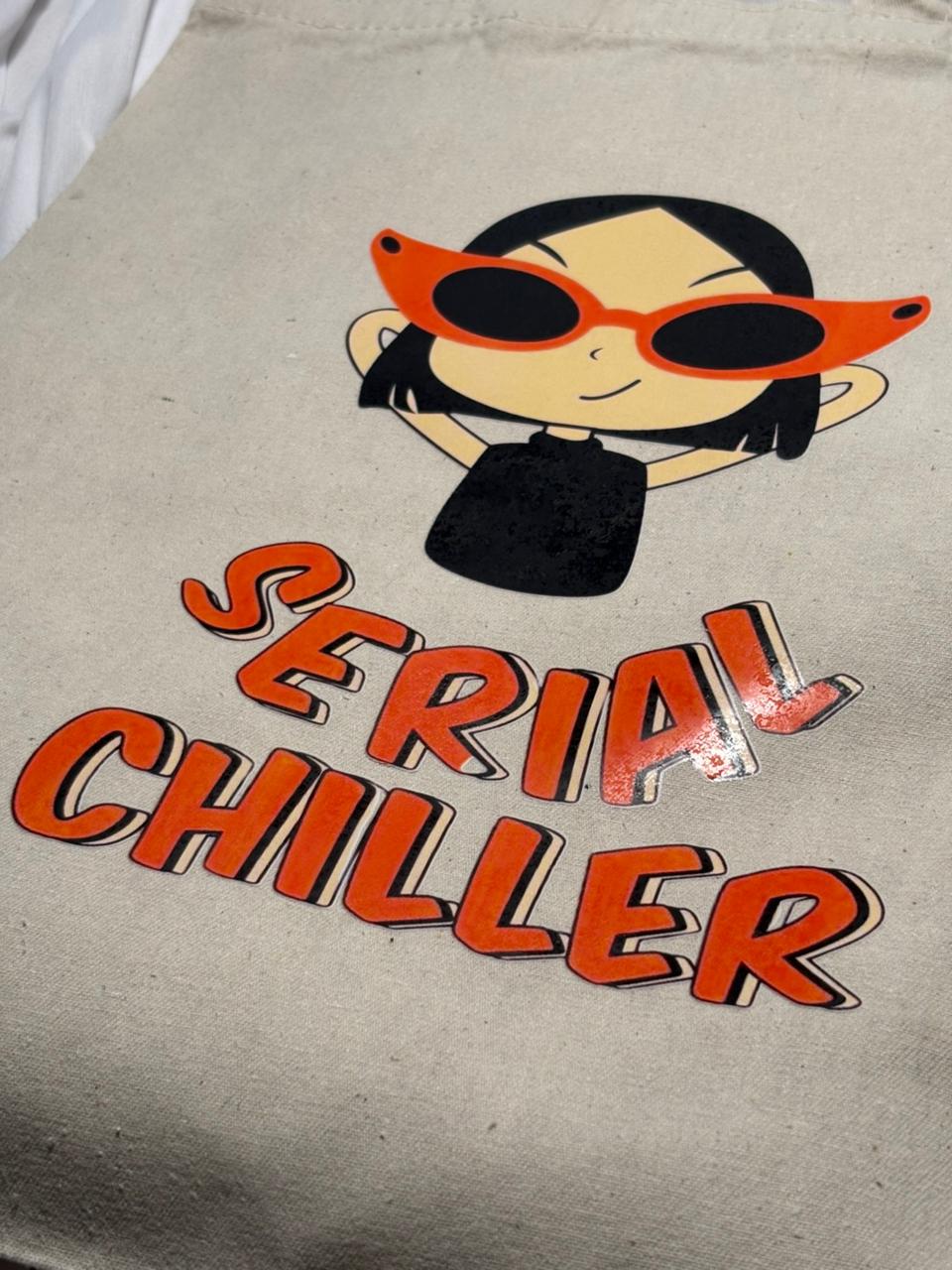 The Serial Chiller Tote: Cool Vibes & Cartoon Style