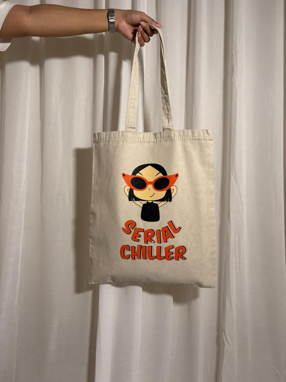 The Serial Chiller Tote: Cool Vibes & Cartoon Style