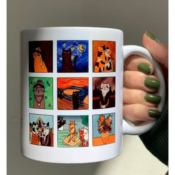 Famous Cat Art Mug