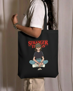 Stranger Things Eleven Seated Graphic Canvas Tote