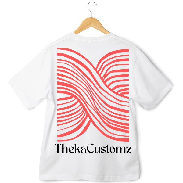 ThekaCustomz Strips Oversized T-shirts