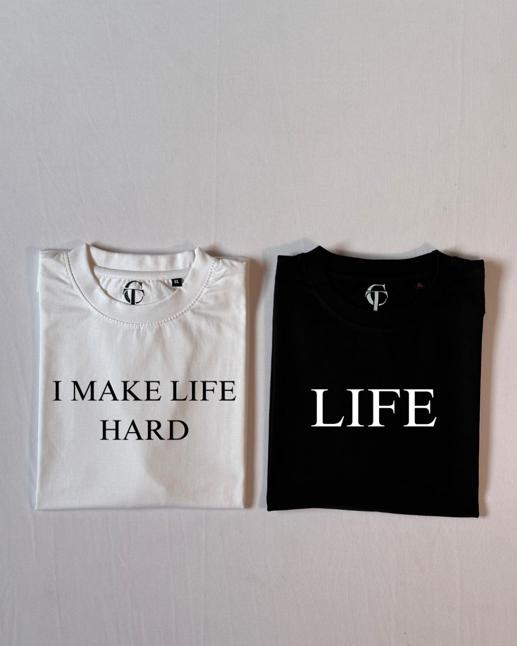 "Life" & "I Make Life Hard" Duo T-Shirt Set
