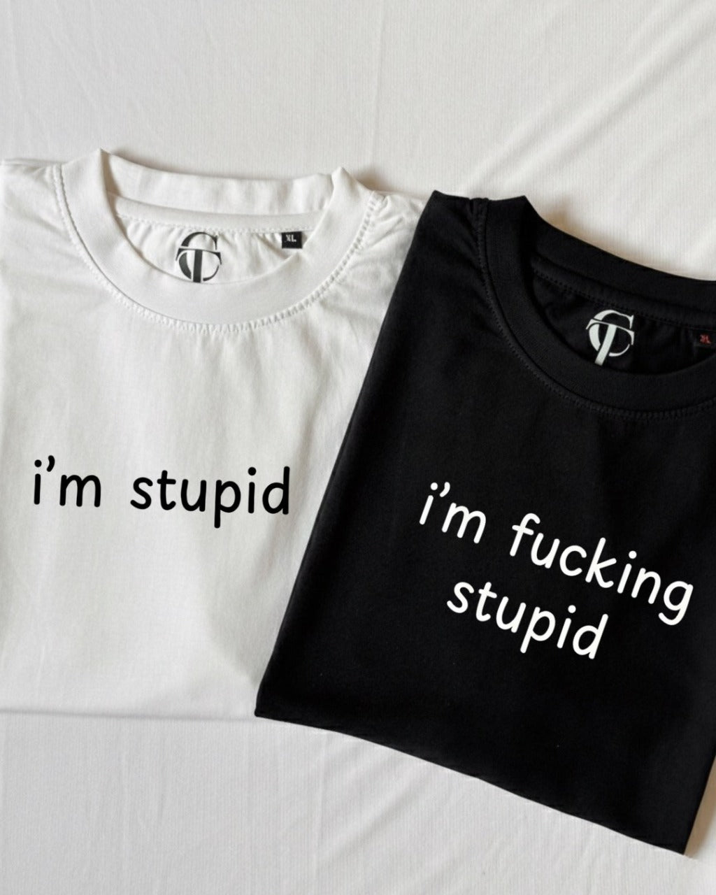 "I'm Stupid" & "I'm F*cking Stupid" Duo T-Shirt Set