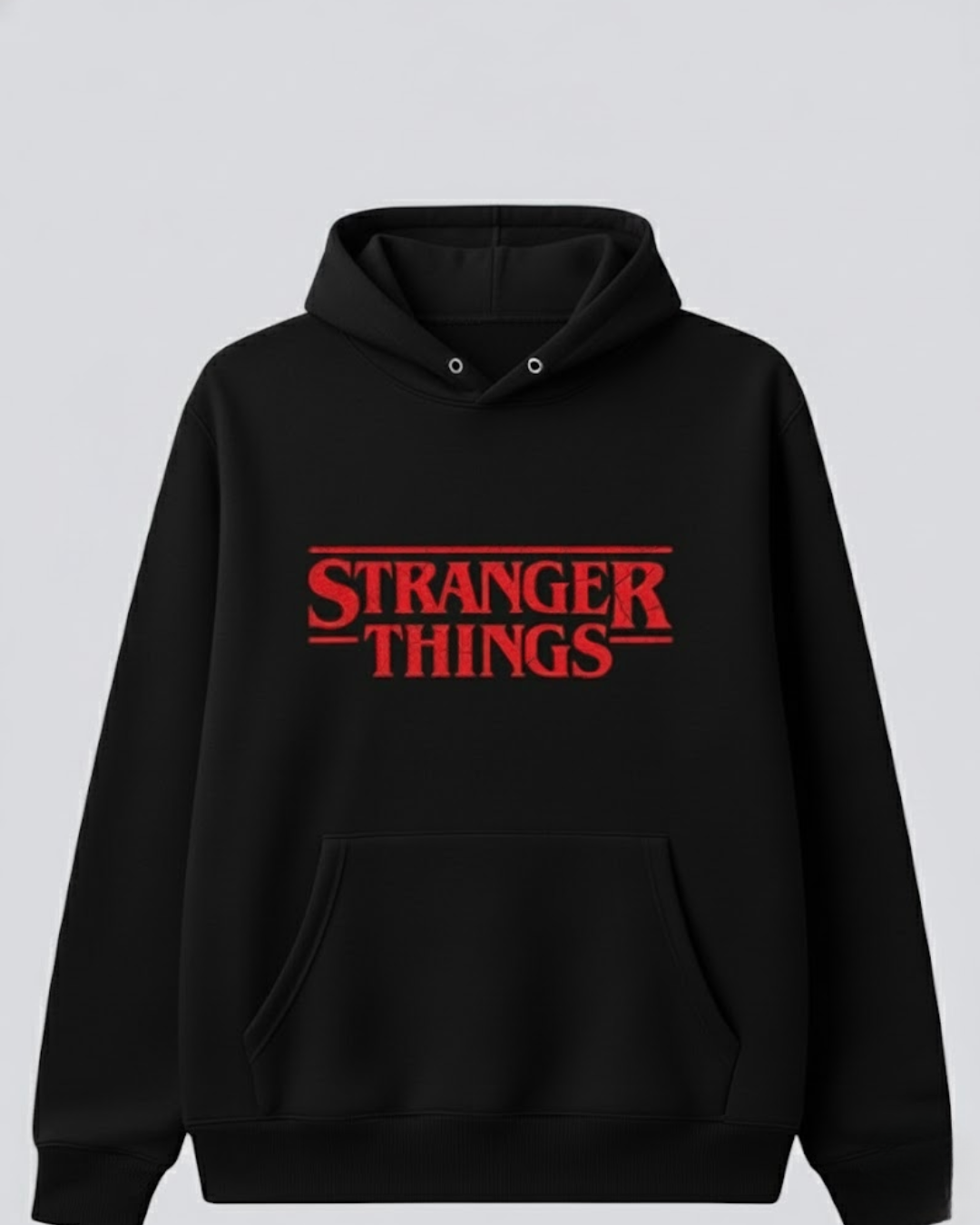 Stranger Things Classic Logo Front / Cast Back Hoodie