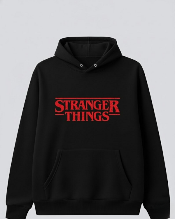 Stranger Things Classic Logo Front / Cast Back Hoodie